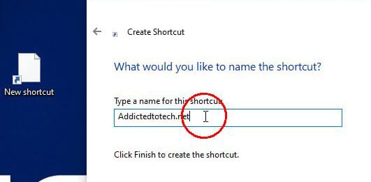 Add a descriptive name to your shortcut.
